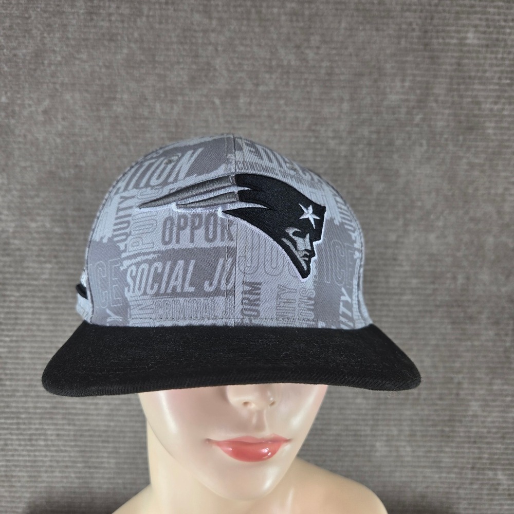 New Era Unisex S/M Gray New England Patriots Inspire Change 9FIFTY Snapback Hat